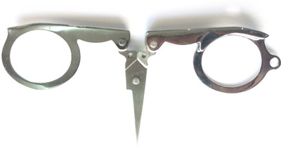 

meera Folding science stainless steel Scissors(Set of 1, Silver)