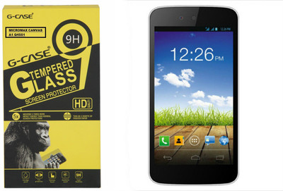 GMK MARTIN Tempered Glass Guard for FOR Micromax Canvas A1 AQ4501(Pack of 1)