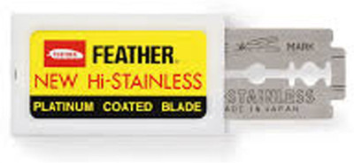 

feather Razor Blades New Hi-Stainless Double Edge 10 count