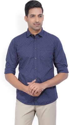 Arrow Blue Jean Company Men Printed Casual Blue Shirt