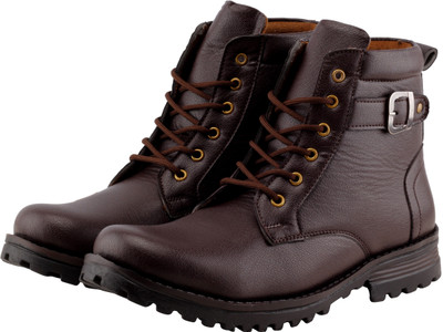 1 OFF on BJOS Rocking Long Boots For Men Brown on Flipkart PaisaWapas