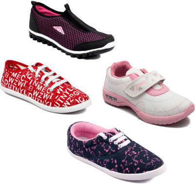 

Asian Women Casual & Running Shoes Combo pack of 4 Casuals For Women(Multicolor