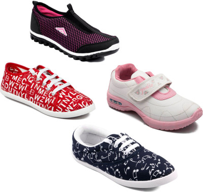

Asian Women Casual & Running Shoes Combo pack of 4 Casuals For Women(Multicolor