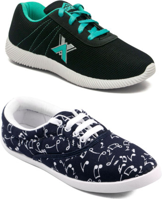 

Asian women's casual shoes combo pack of 2 Casuals For Women(Multicolor