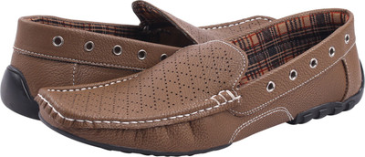 

STEEMO Perfect Stylish Premium Brown Synthetic Silp-on Loafers For MenÃ¢ÂÂs Loafers For Men(Brown