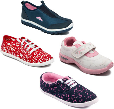 

Asian Women Casual & Running Shoes Combo pack of 4 Casuals For Women(Multicolor
