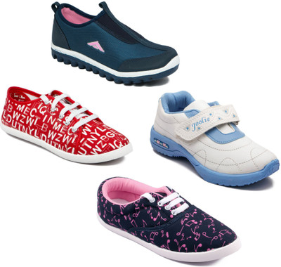 

Asian Women Casual & Running Shoes Combo pack of 4 Casuals For Women(Multicolor