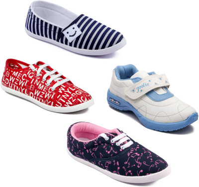 

Asian Women Casual & Running Shoes Combo pack of 4 Casuals For Women(Multicolor