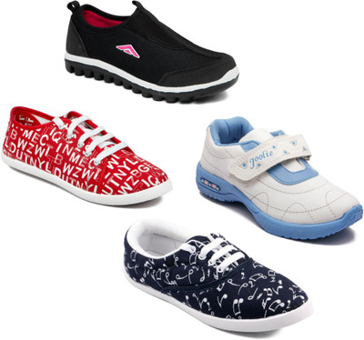

Asian Women Casual & Running Shoes Combo pack of 4 Casuals For Women(Multicolor