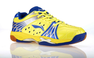 

Li-Ning TITAN PLUS Badminton Shoes For Men(Yellow, Blue