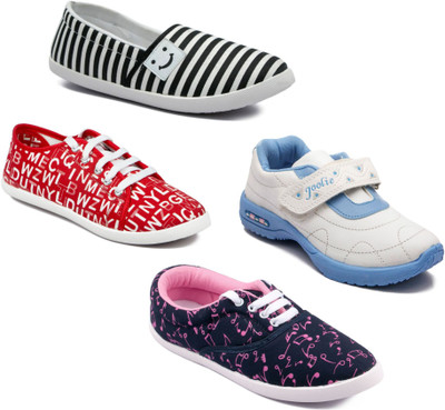 

Asian Women Casual & Running Shoes Combo pack of 4 Casuals For Women(Multicolor
