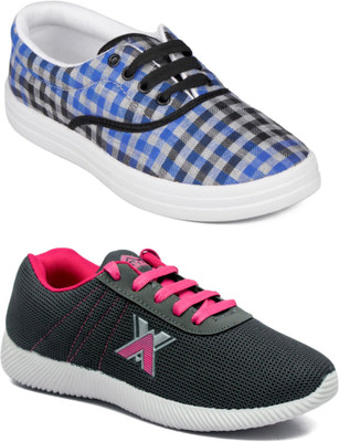 

Asian women's casual shoes combo pack of 2 Casuals For Women(Multicolor