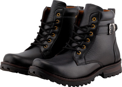 

BJOS Rocking Long Boots For Men(Black