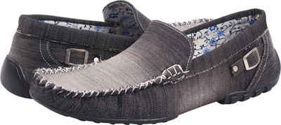 

NMD Perfect Stylish Premium Denim Black Loafers For MenÃÂ¢ÃÂÃÂs Casuals For Men(Black