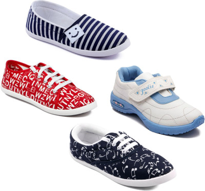 

Asian Women Casual & Running Shoes Combo pack of 4 Casuals For Women(Multicolor
