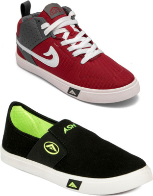 

Asian Men Casual & Running Shoes Combo Pack of 2 Casuals For Men(Multicolor