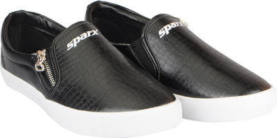 

Sparx Trendy Slip On Sneakers For Women(Black