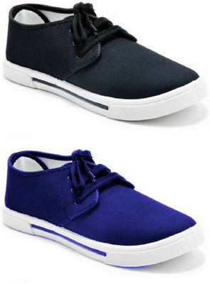 

WELDONE 2_PAIR_COMBO Loafers For Men(Black, Navy, Blue :: black