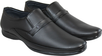 

Footsteps Men's Formal Shoes Slip On For Men(Black