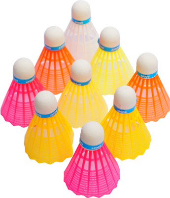 

SMT CHINGARI COLOURED Plastic Shuttle - Multicolor(Medium, 77, Pack of 10)