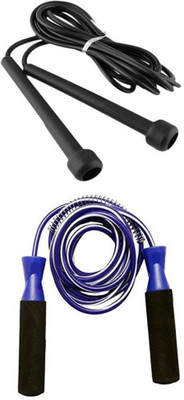 

Monika Sports pack of 2 skipping rope for exercise Freestyle Skipping Rope(Multicolor, Length: 274 cm)