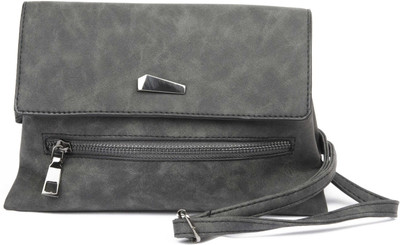 

Morbido Girls Casual Grey Velvet Sling Bag
