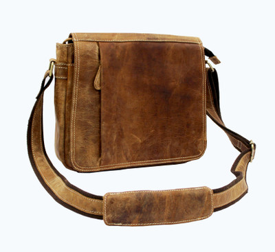 

torque dzinte Men Brown Genuine Leather Sling Bag