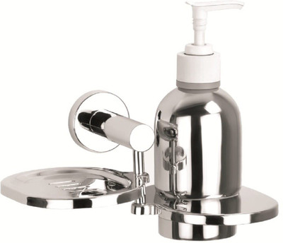

HARMONUS SOAP DISH WITH LIQUID SOAP BOTTLE,HI-538(Silver)