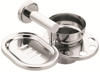 

HARMONUS SOAP DISH WITH TUMBLER HOLDER,HI-531(Silver)
