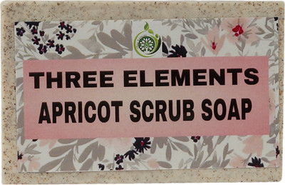 

Three Elements Premium Quality Apricot Scrub Soap removes dead skin keeping it soft(125 g)