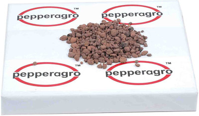 

Pepper Agro Hydroton hydroponic / Aquaponic Leca balls clay Aggregate pebbles 2 to 8 mm (2 Litres) Soil Manure(2 L Granules)