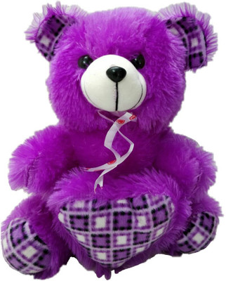 

SR FASHION HUB heart teddy bear - 30 mm(Purple)