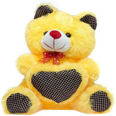 

Fashion Knockout Printed Black Check Yellow Teddy 35 (Valentine Gifts) - 35 cm(Yellow)