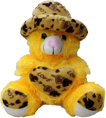 

SR FASHION HUB cap with heart teddy bear - 30 mm(Yellow)