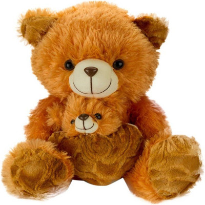 

Fashion Knockout Lovable Mother Baby Teddy (Valentine Gifts) - 24 inch(Brown)