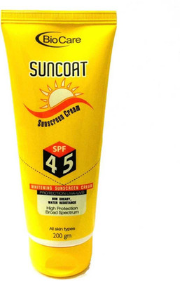 

Biocare Suncoat Sunscreen Cream SPF45 - 200gm - SPF SPF45(200 ml)