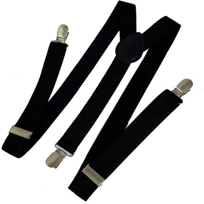 

ons Y- Back Suspenders for Boys(Black)