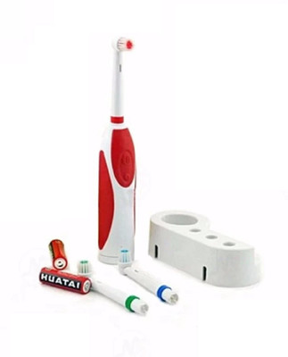 

Iktu Battery Operated Electric Dental Care Vibration Revolving Cleaning + Two Heads Replacement Hard Toothbrush