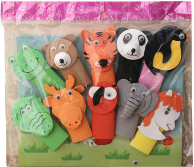 

SN toy zone Finger Pupet(Pack of 5)(Multi Character Animals) Finger Puppets(Pack of 1)