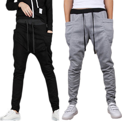 Hothanger Solid Men Black, Grey Track Pants