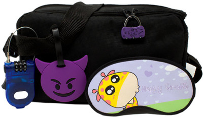 

Tootpado Luggage Tag , Cable Lock, Number Lock and Sleeping Eye Mask (Pack of 4) - Purple (LNTq106)(Multicolor)