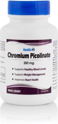 

HealthVit Chromium Picolinate 200 mcg (Pack of 2)(60 No)