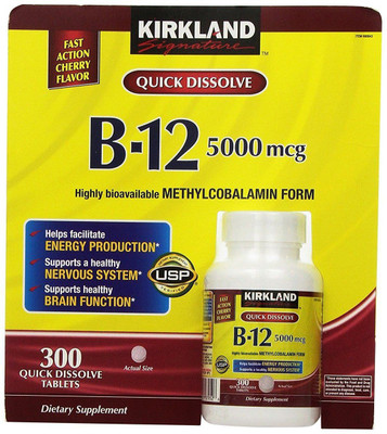 

Kirkland Signature Sublingual B-12 5000 mcg(300 No)
