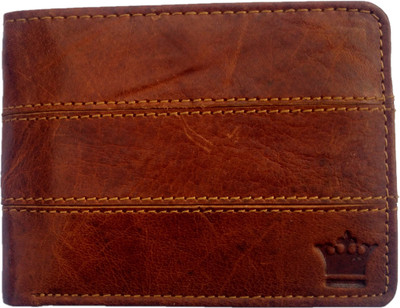 

UNIQUS Boys Brown Genuine Leather Wallet(5 Card Slots), Dark brown