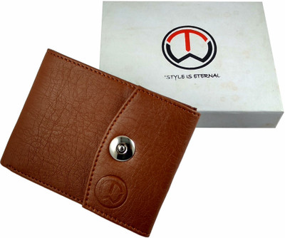 

Pocket bazar Men Brown Artificial Leather Card Holder(6 Card Slots), Tan