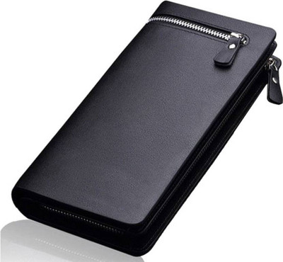

Twinstar Women Casual Black Artificial Leather Wallet(12 Card Slots)