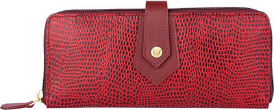 

Hidesign Women Red Genuine Leather Wallet(8 Card Slots)