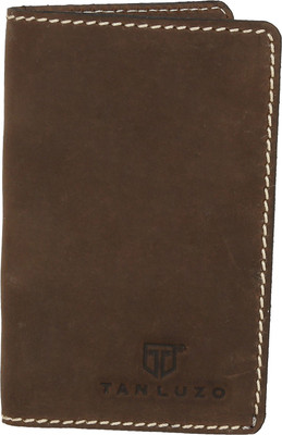 

Tan Luzo Men Brown Genuine Leather Card Holder(2 Card Slots)