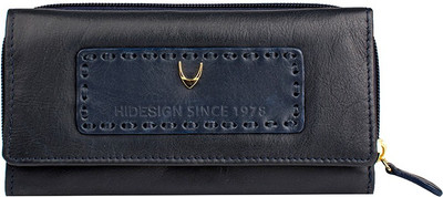 

Hidesign Women Blue Genuine Leather Wallet(15 Card Slots)