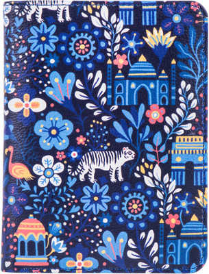 

Chumbak Women Evening/Party Multicolor Fabric Wallet(5 Card Slots), Blue